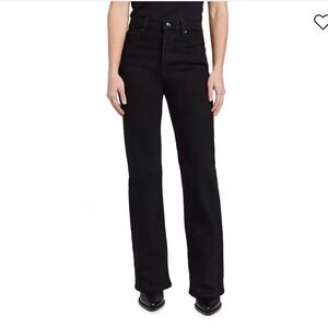 FRAME the Pixie Arrow Jeans black straight leg size 29